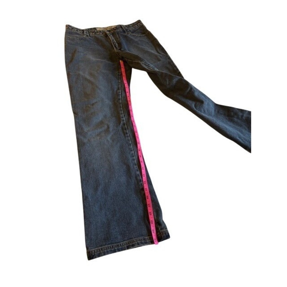 Billabong Original Vintage Studded Dark Wash Straight Leg Denim Jeans Women 7 - Picture 6 of 8